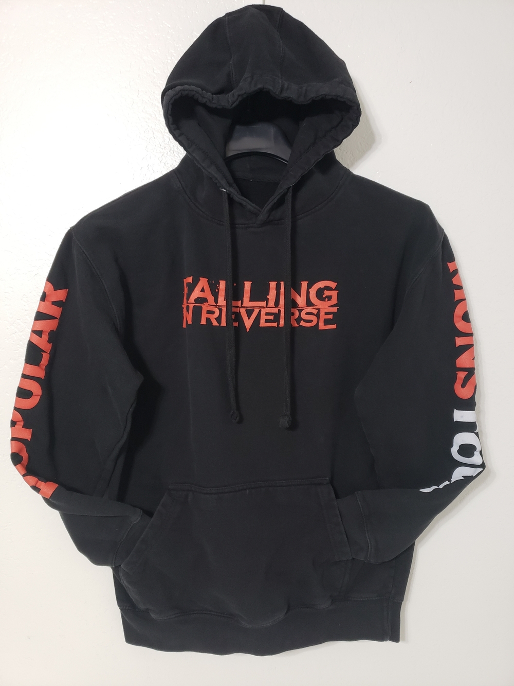Falling In Reverse Popular Monster Rock Band Hoodie Small Relaxed Fit Black Red